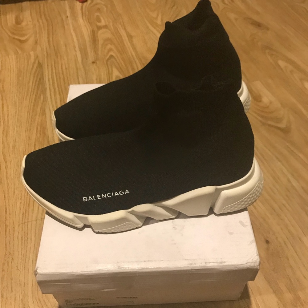 Balenciaga Speed Trainers size 39. Worn 5x, 8/10.
